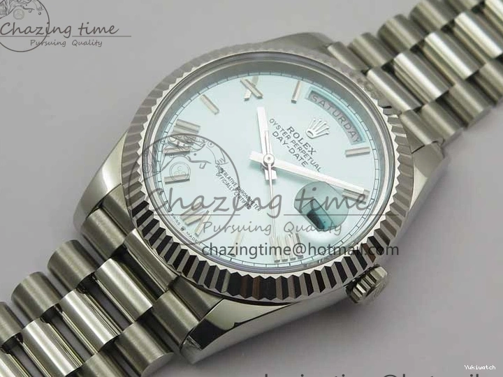 Day Tiffany Bp Maker on Best Dial Blue Roman 1:1 Bracelet 40 SS Edition SS A2836 Date 0408